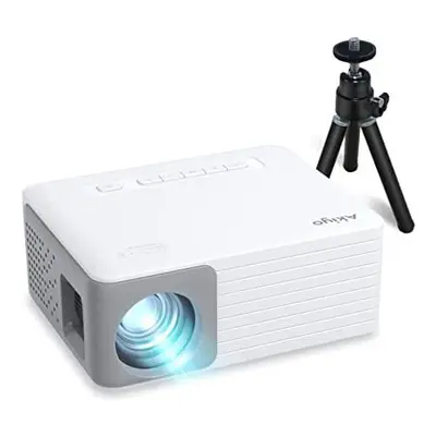 Mini Projector, AKIYO O1 LED Portable Projector, Support HD 1080P, Keystone, 25% Zoom, Home Thea