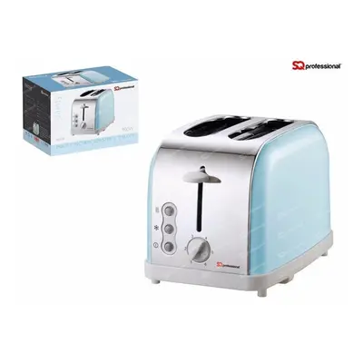 SQ Professional Dainty Legacy 900W Stainless Steel 2-Slice Toaster with Wide Slots Defrost Rehea