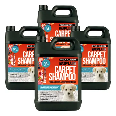 (Amber & Bergamot, 20L) Pro-Kleen 5L MAXPlus Carpet Cleaner