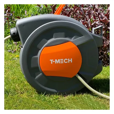 (20m) Hose Pipe Reel Auto Rewind Wall-Mounted Retractable