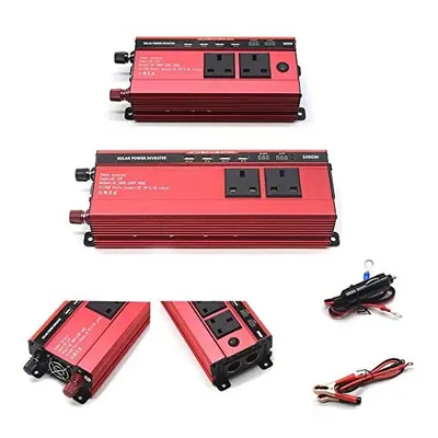 RUILASA Car 3000w power inverter DC 12v to AC 230v car converter USB camp two socket with Crocod