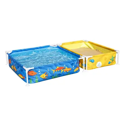 Bestway Power Steel Above Ground Pool - Rectangular Swimming Pool Set - Grey, 18ft