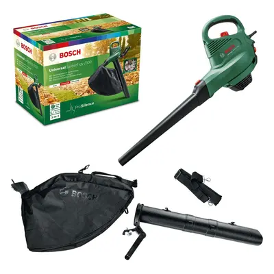 Bosch 06008B1072 Electric Leaf Blower and Vacuum UniversalGardenTidy (2300 W, collection bag l, 