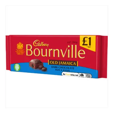 18pk Cadbury Bournville Old Jamaica Dark Chocolate - x 100g Bars