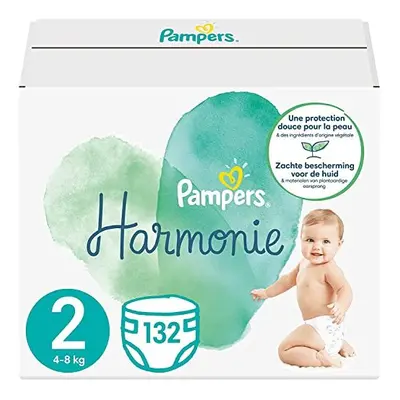 Pampers Baby Nappies Size (4-8 kg / lbs), Harmonie, Nappies, SAVING PACK, Baby Essentials For Ne