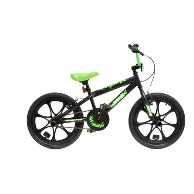 (Black / Green) XN BMX Freestyle 18" MAG Wheel Kids Bike Colours