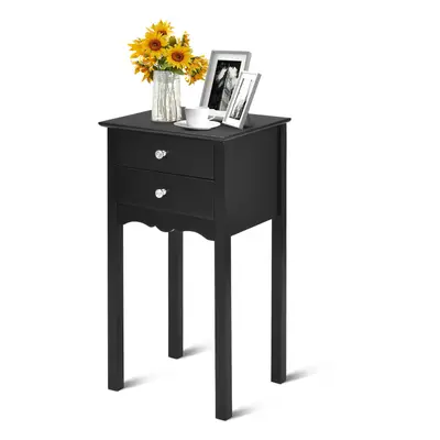 Modern Versatile Side Table End Table Sofa Bedside Table Nightstand W/ Drawers