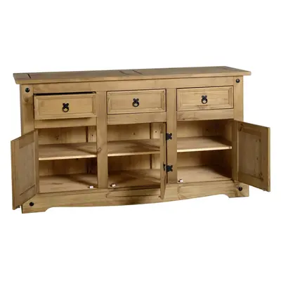 Seconique Corona Mexican Pine Door Drawer Sideboard