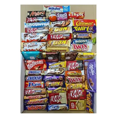 Selection Of Delicious Mix Chocolate Bars Packed With Chocolates