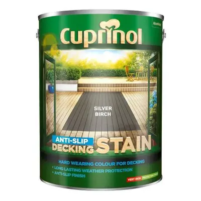 (Silver Birch) Cuprinol Anti-slip Decking Stain 5L