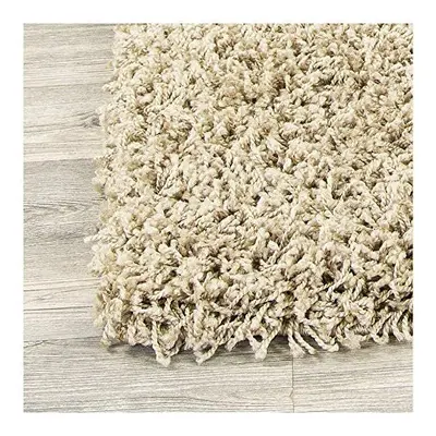 (Light Beige) Abaseen Shaggy Modern Multicolor Rug(160 x 230cm)