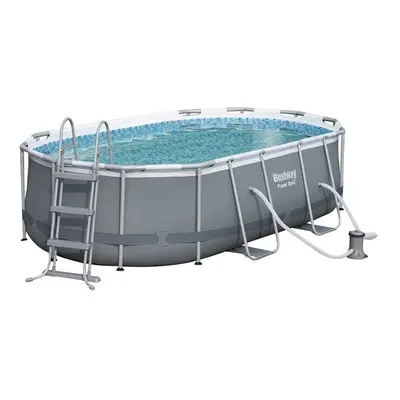 Bestway Swimming Pool 14ft x 8ft 2in x 39.5in Power Steel Oval