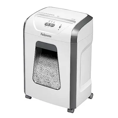 Fellowes Paper Shredder for Home Office Use - Sheet Cross Cut Paper Shredder for Deskside Use - 