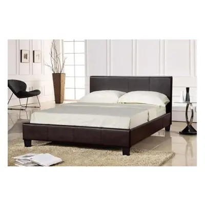 (5ft Kingsize, Brown) Easton Faux Leather Bed Frame