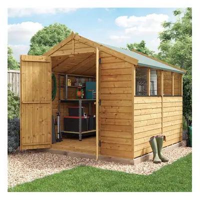 (8x8, Windowed) BillyOh Keeper Overlap Apex Shed