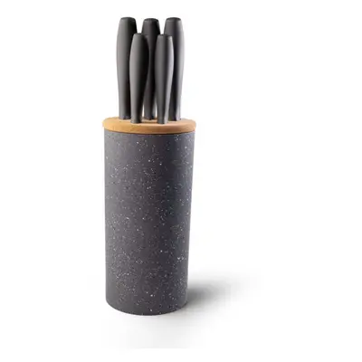 Greenwich Granite Piece Non-Stick Knife Block Set