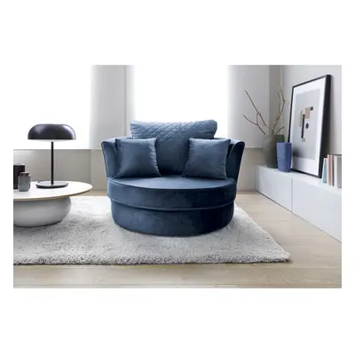 (Dark Blue) Chicago Swivel Chair