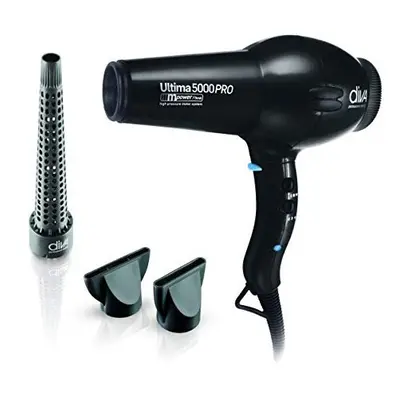 Diva Pro Styling Ultima Pro Dryer (Black) - 2200W Professional Hairdryer with Ionic Conditioning