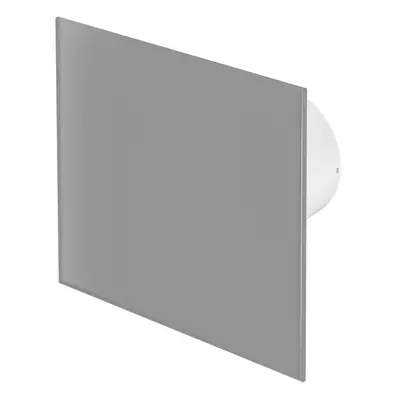 (Matte Grey Glass) 100mm Timer Extractor Fan Front Panel TRAX Wall Ceiling Ventilation