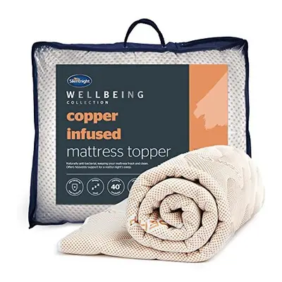 Silentnight Wellbeing Copper King Mattress Topper Benefiting from The Natural Anti-Allergy,Cooli