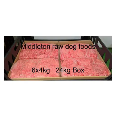 Dog Food Frozen Chicken Mince 6x 4kg bags 24kg box.