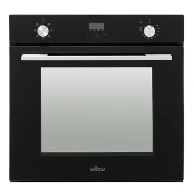 Willow 60cm Black Fan Assisted Oven, Functions, Touch Control, Grill