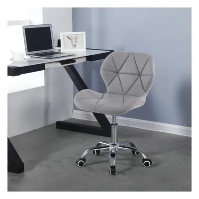 (Grey) Charles Jacobs Cushioned Swivel Office Chair