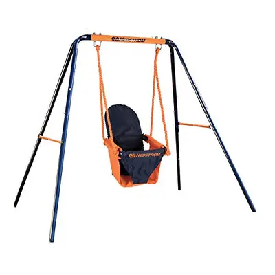 Hedstrom Folding Toddler Swing Super Fun First Swing with High Back Support Indoor and Outdoor P