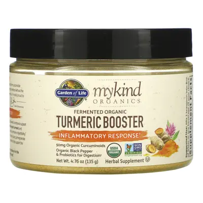 Garden of Life, MyKind Organics, Fermented Organic Turmeric Boost, Inflammatory Response, 4.76 o