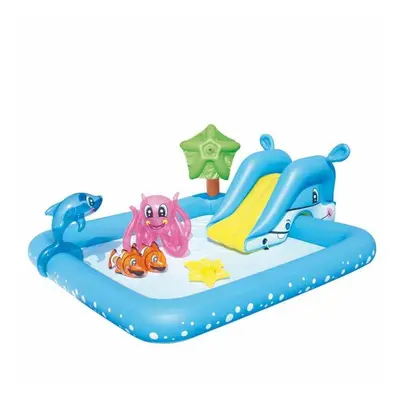 Bestway inflatable kiddie pool with aquarium theme