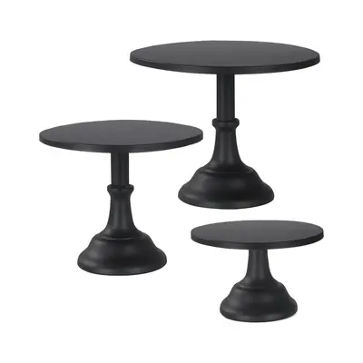 3Pcs Cake Stand, Cake Pop Stand , Tall Cake Stands,Black