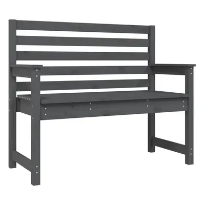 (grey pine, x x 91.5 cm) vidaXL Garden Bench Outdoor Picnic Bench Camping Wooden Bench Solid Woo