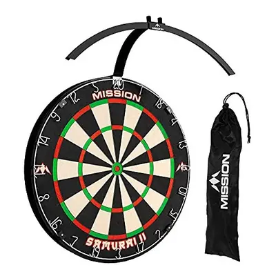 Mission Darts TOR100 Torus | Dartboard LED Folding Portable Travel Lighting System, Sand Blasted