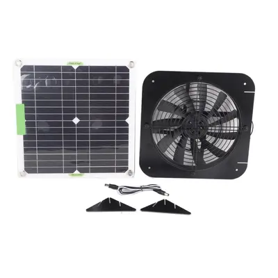 100W 18V Solar Panel Powered Exhaust Fan 13.5 Inch Solar Powered Attic Ventilator for Pet House 