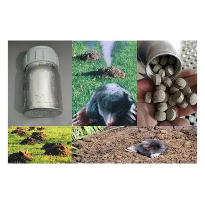 Arvallins Smoke Gas Mole Repellent for Hole Tunnels tablets