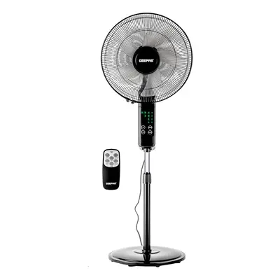 Geepas 16" Oscillating Pedestal Fan with Remote Control Floor Standing