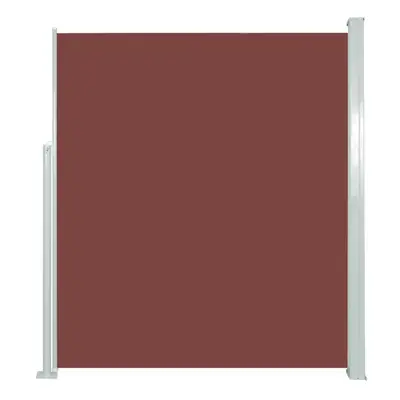 (brown, x cm) vidaXL Retractable Side Awning Garden Privacy Screen Balcony Outdoor Screen