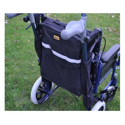 Splash Crutch / Walking Stick Bag For Wheelchairs - GIANT Black