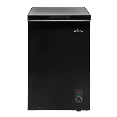 W99CFB Freestanding Litre Chest Freezer in Black, Suitable for Outbuildings and Garages, Years M