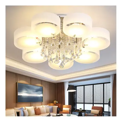 (7 Head) Modern LED Crystal Ceiling Light Chandelier Lamp