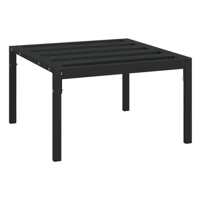 vidaXL Garden Coffee Table Outdoor Table Patio Dining Sofa Table Black Steel