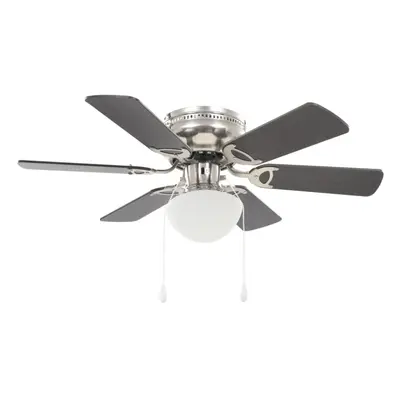 Ornate Ceiling Fan with Light cm Dark Brown