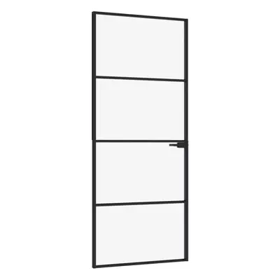 (black, x 201.5 cm/3 horizontal bars) vidaXL Interior Door Inner Internal Door Panel Tempered Gl