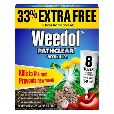 Weedol Pathclear Weedkiller Liquid Concentrate, Plus Tubes Free