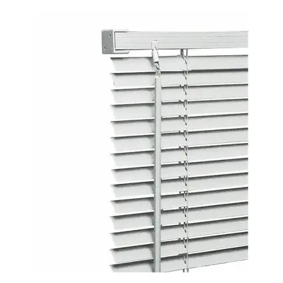 (195cm X 150cm with Metal Headrail ) White PVC Venetian Trimmable Window Blind