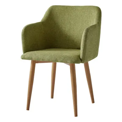 (GREEN ) MOF Classic Fabric Tub Chair Wing Back Armchair Sofa Vanity Bedroom Dressing Chair K5