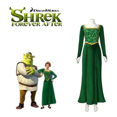 (3XL) Princess Fiona Costume Shrek Cosplay Dress