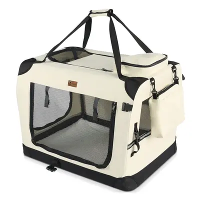 VOUNOT Pet Carrier Bag Portable Foldable Dog Cat Travel Carrier Bag, Entry Doors, Breathable Mes