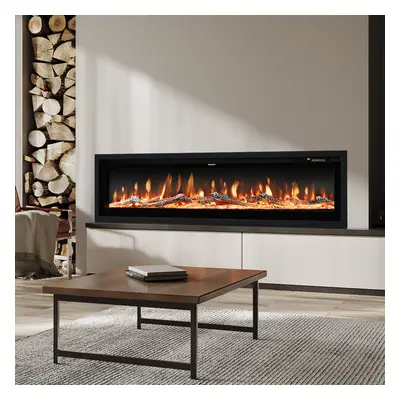 50 Inch Electric Fireplace with Remote Flame Colors 1500W