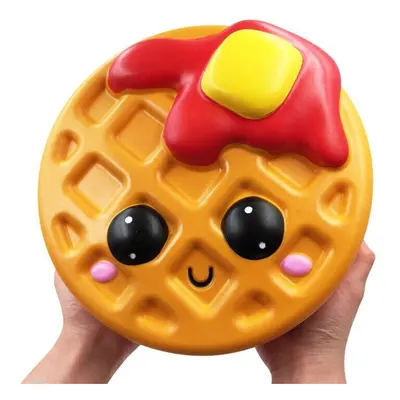 Giant Jumbo Squishy Bread Waffle Cake 24CM Cookies Slow Rising Soft Scented Toy